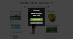 Desktop Screenshot of goldenstatecannabis.com